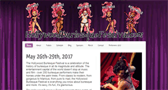 Desktop Screenshot of hollywoodburlesquefestival.com