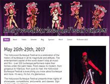 Tablet Screenshot of hollywoodburlesquefestival.com
